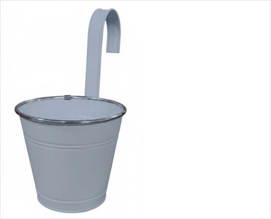 METAL POT WITH HANDLESVASO IN METALLO CON MANICI