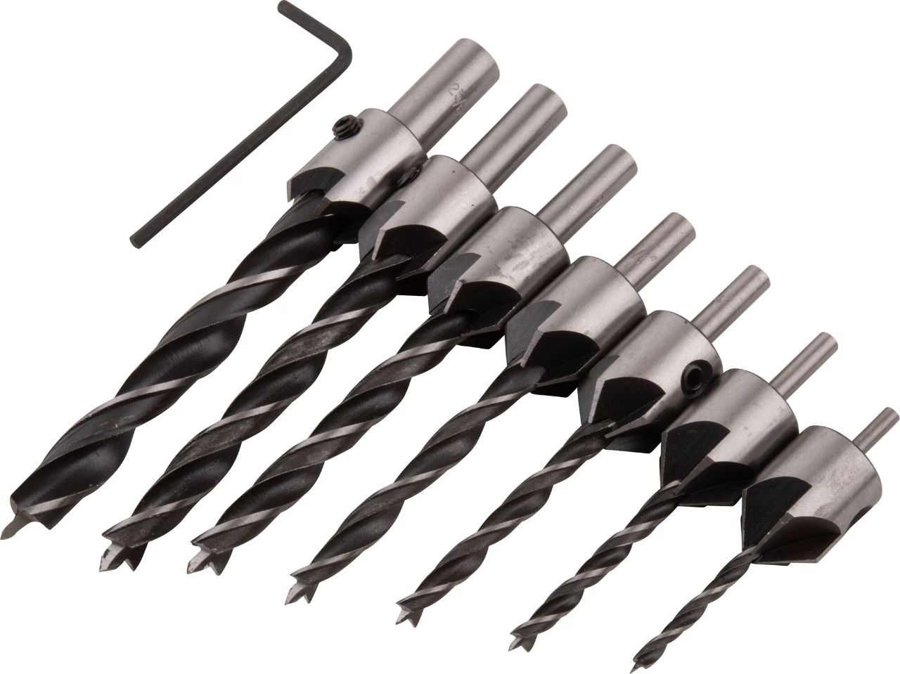  7 pc Countersink Drill Bit Set