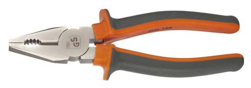 Combination Plier Chrome Vanadium Steel. Satin finished. TPR handle