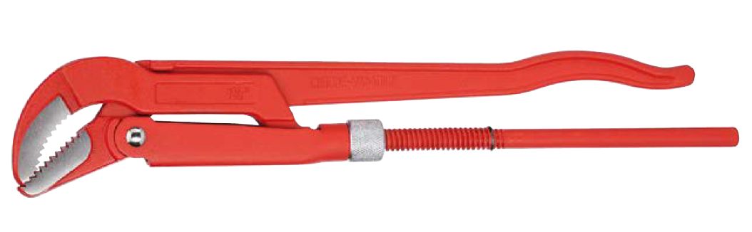 Swedish Pipe Wrench Chrome Vanadium Steel 45 angled jaws