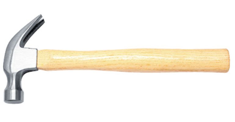 Claw Hammer, Hard Wooden Handle