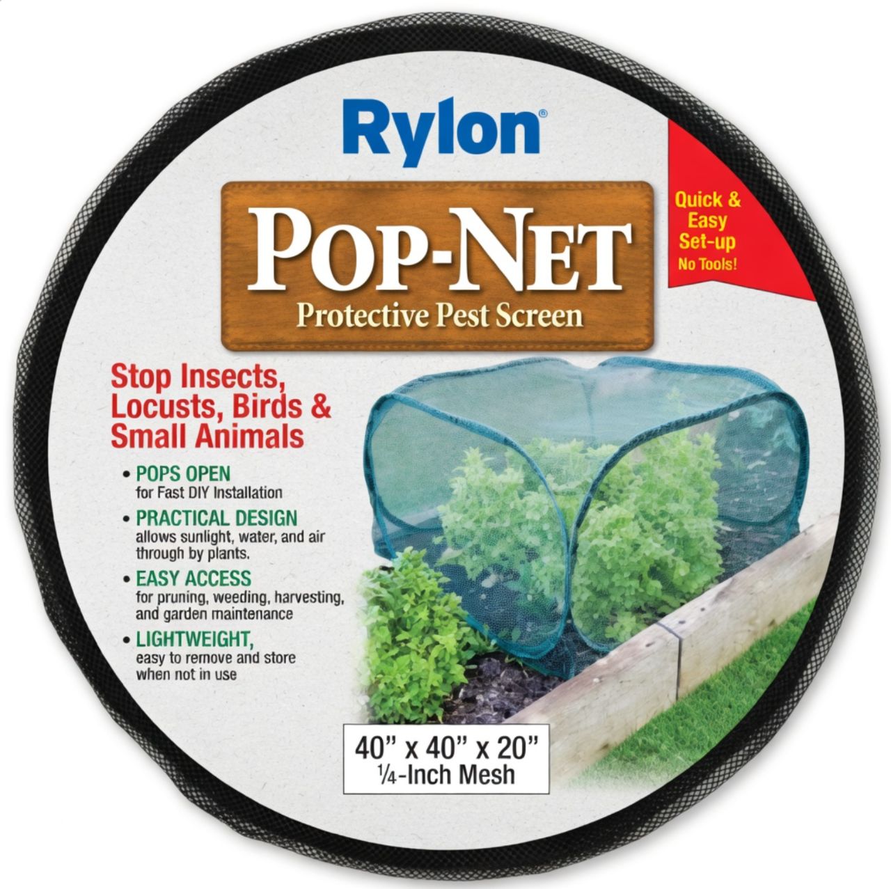 Pop Up Mesh Plant Cover, Plant Protector for Raised Garden & Flower Bed