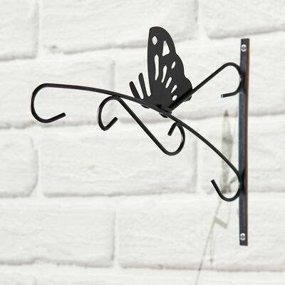 Garden Wall Basket Bracket Metal Outdoor Plant Hanger Hook