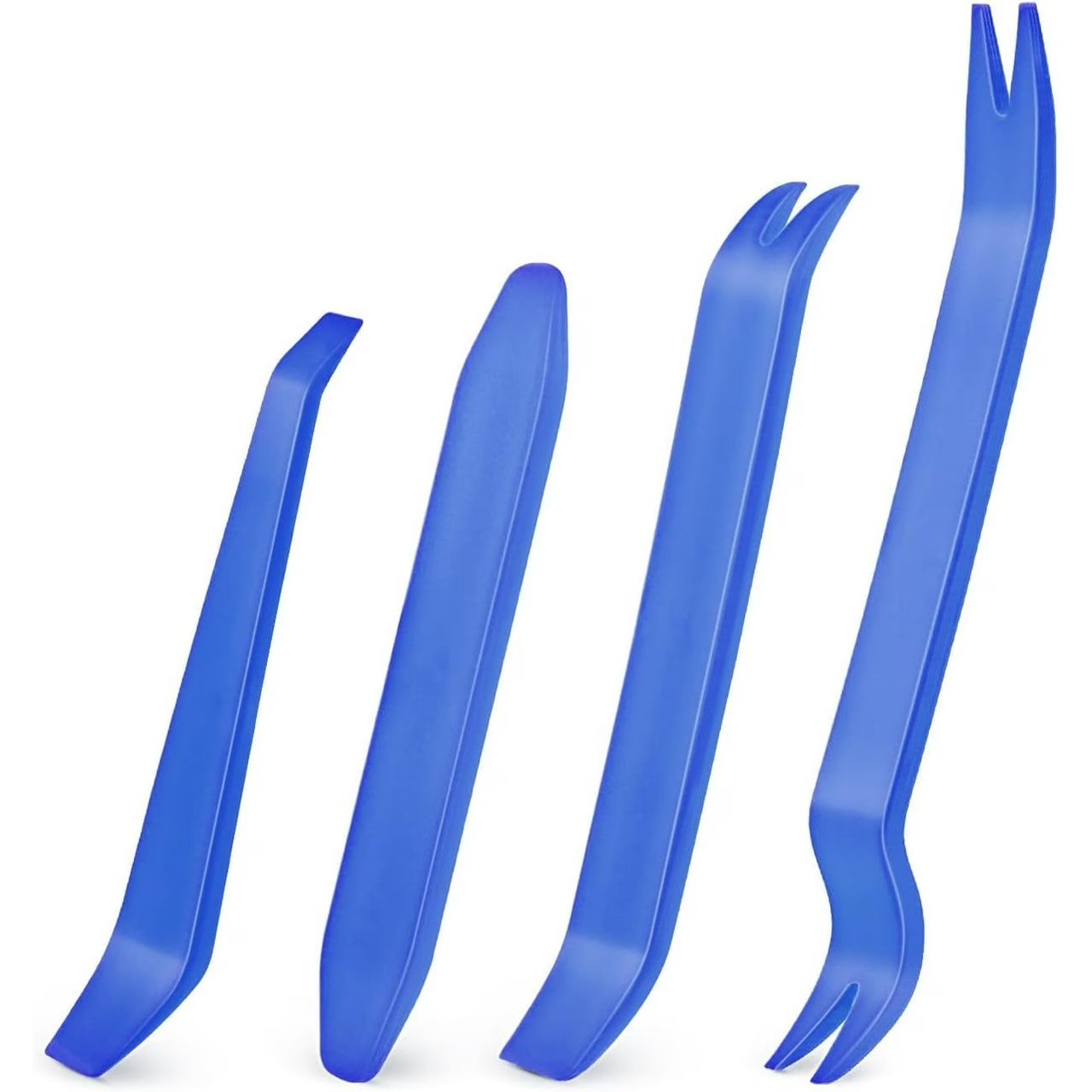 4Pcs Auto Trim Removal Tool Kit No-Scratch Tool Kit for Car Audio Dash Window Molding (Blue)