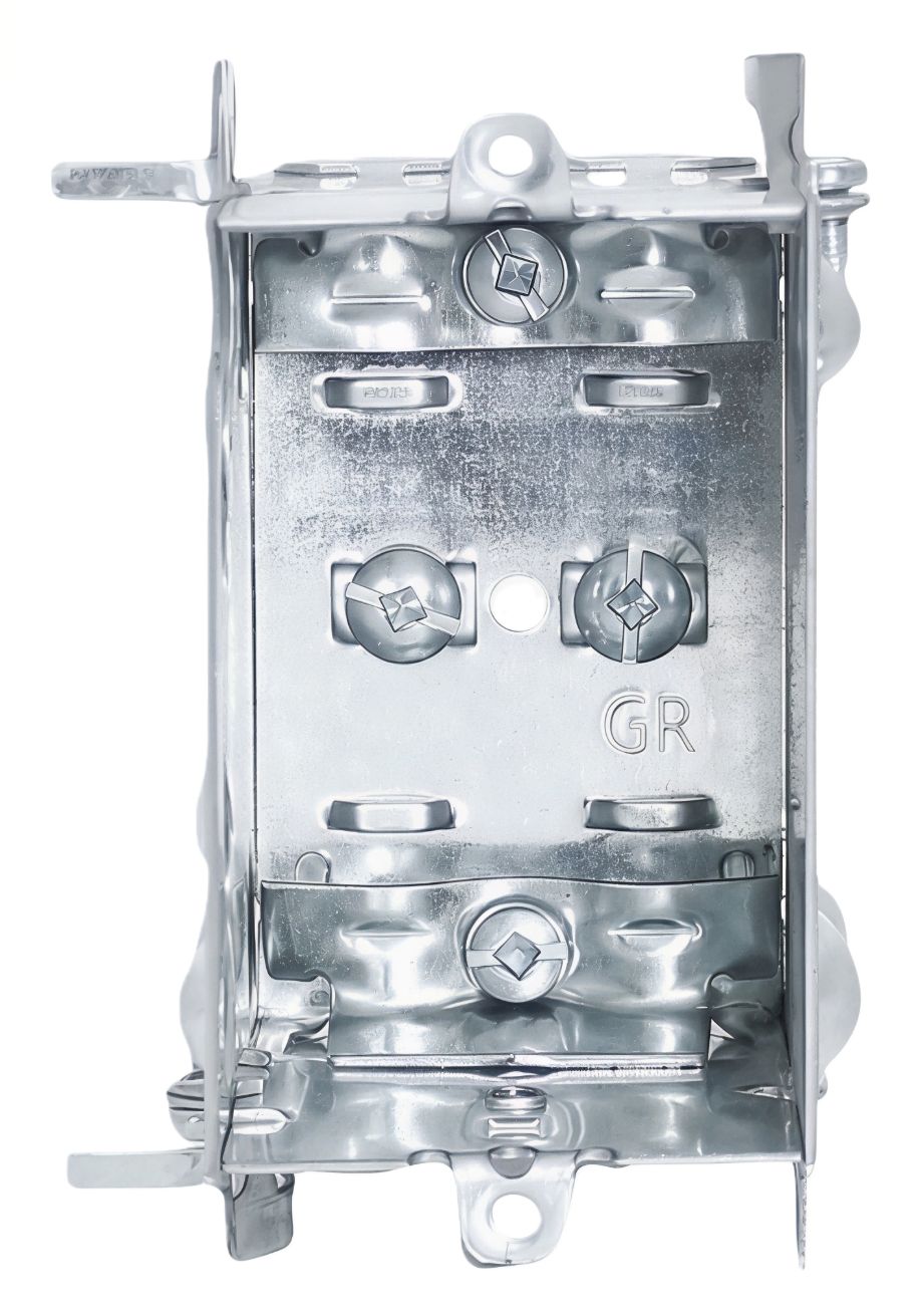 Material:Galvanized Steel,Gangable Device Boxes With Flush Ears 1104-LH