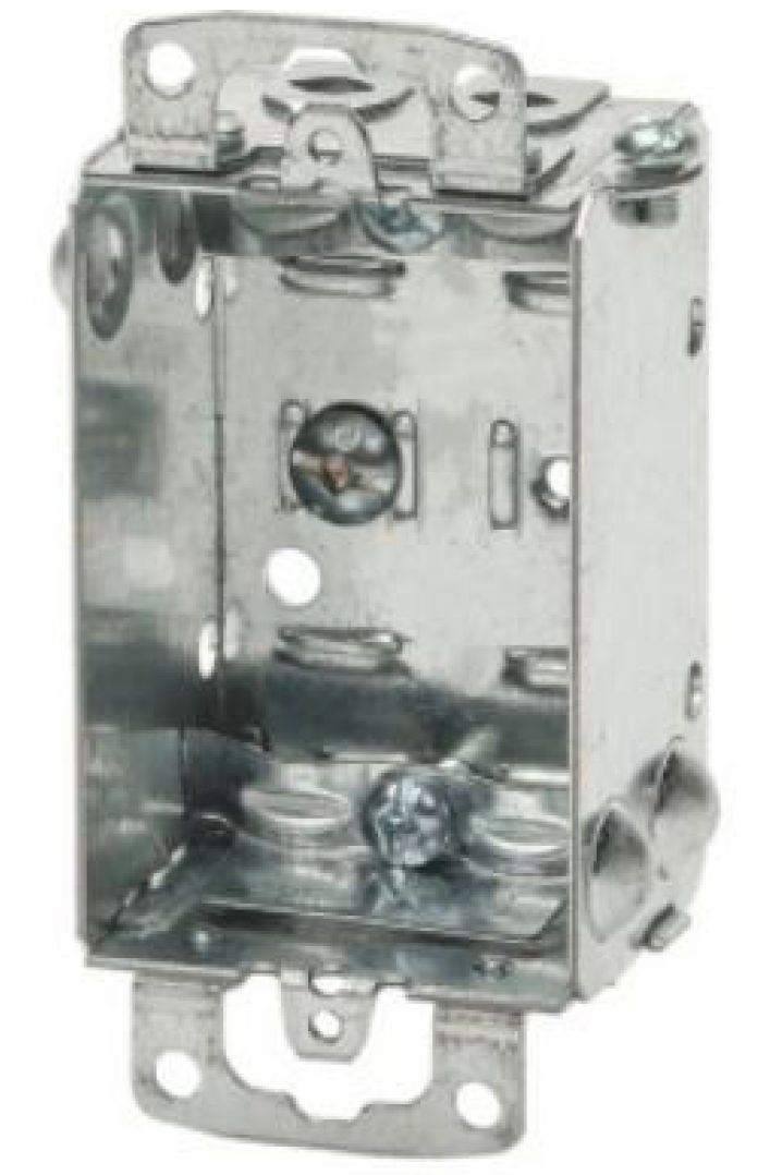 Material: Galvanized Steel, Gangable Device Boxes With Flush Ears 1100-L