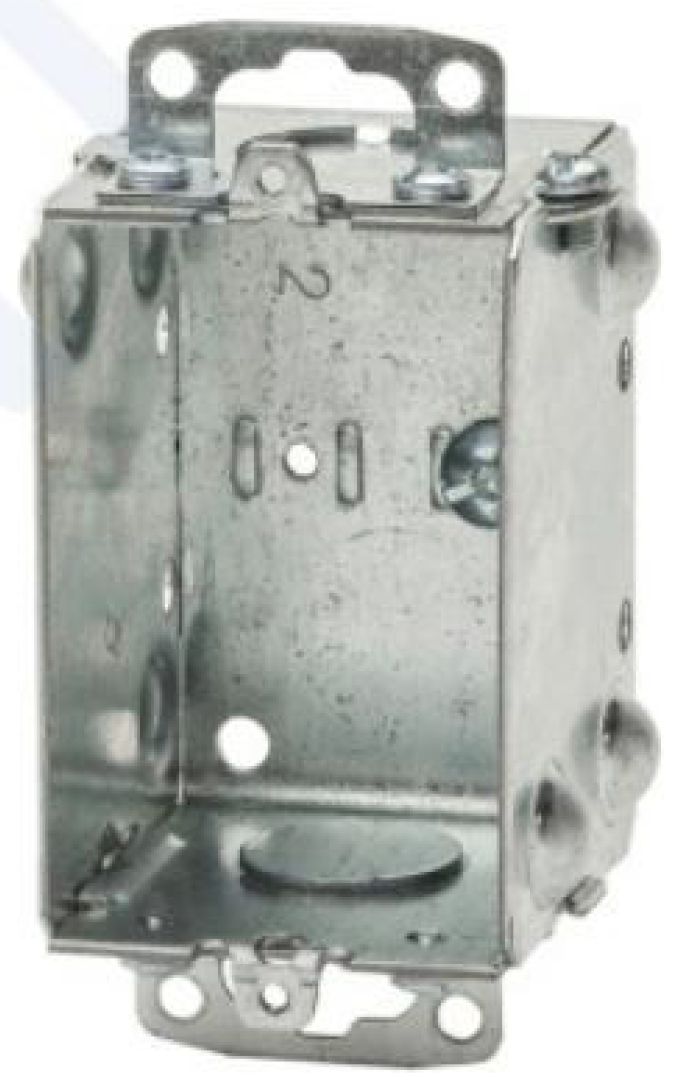 Material: Galvanized Steel, Gangable Device Boxes With Recessed Ears 1102