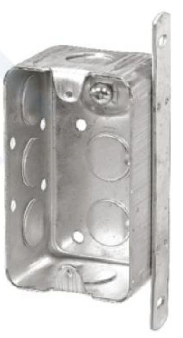 Material: Galvanized Steel, Utility Boxes, Raised Ground Screw, “SB” Brackets, 21/2" ends KOS, 21/2" bottom KOS, 3*1/2" sides KOS