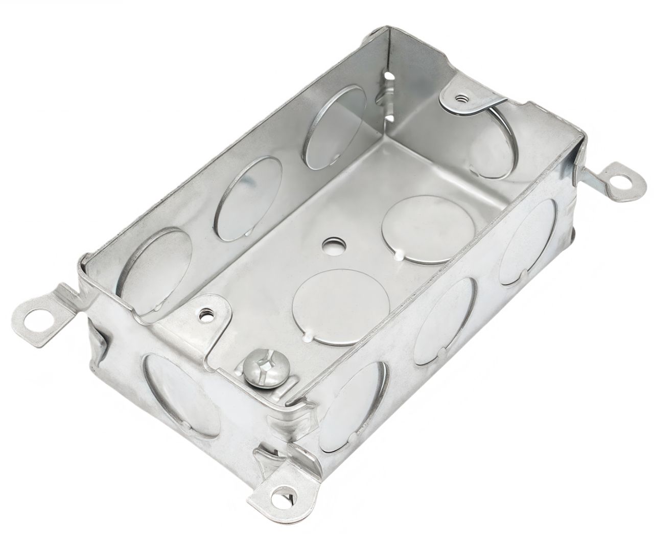 Material: Galvanized Steel, Utility Boxes, mounting lugs, 21/2" ends KOS, 21/2" bottom KOS, 6*1/2" sides KOS