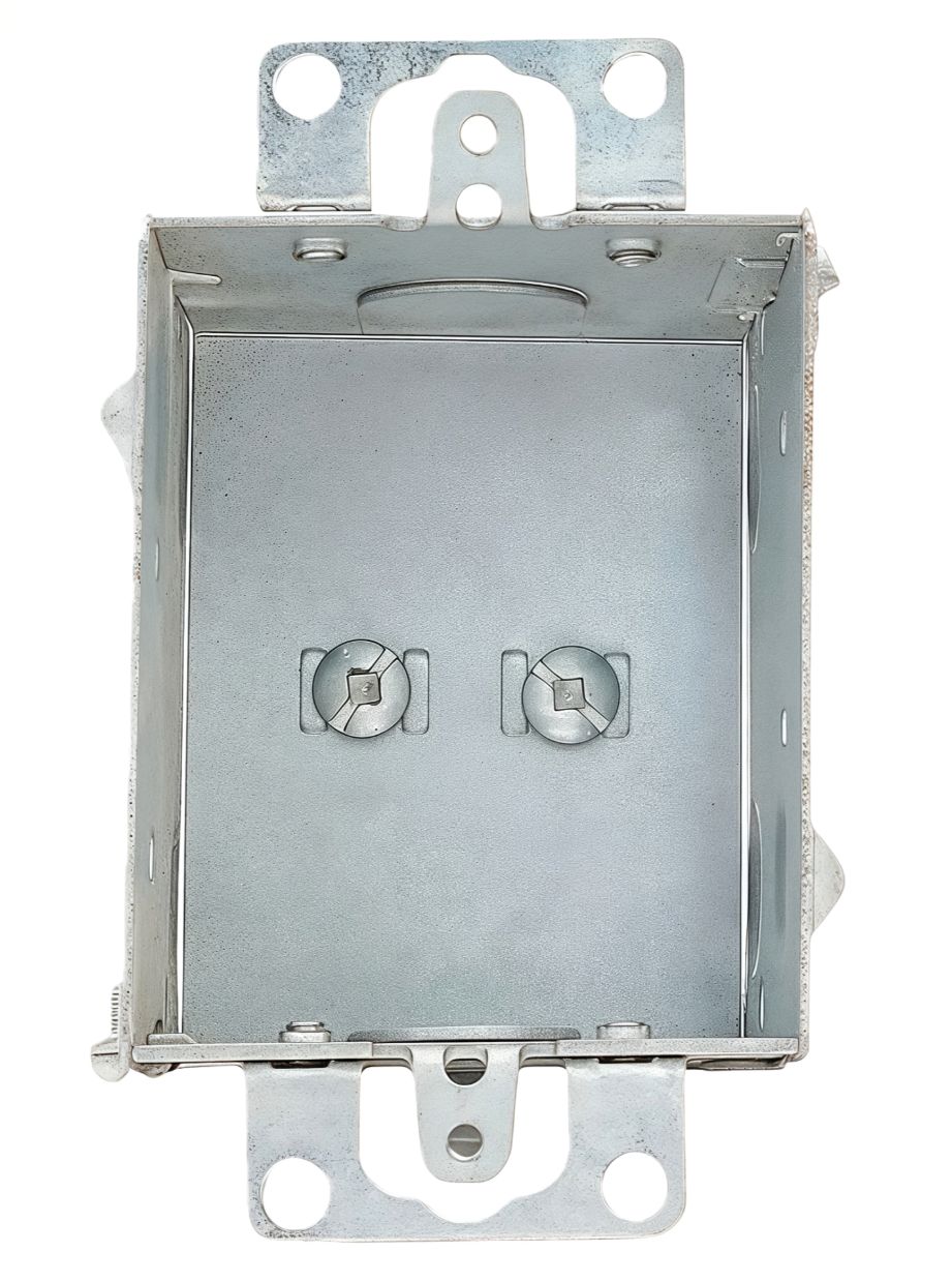 Material: Galvanized Steel, 1-gang 347 Volt Boxes With recessed ears, 2*1/2" ends KOS