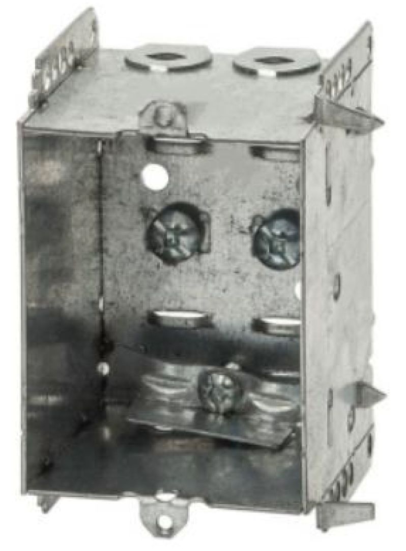 Material: Galvanized Steel, Non-Gangable Device Boxes, P. Tabs