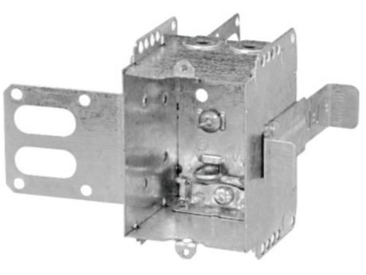 Material: Galvanized Steel, Non-Gangable Device Boxes, SSX” bracket