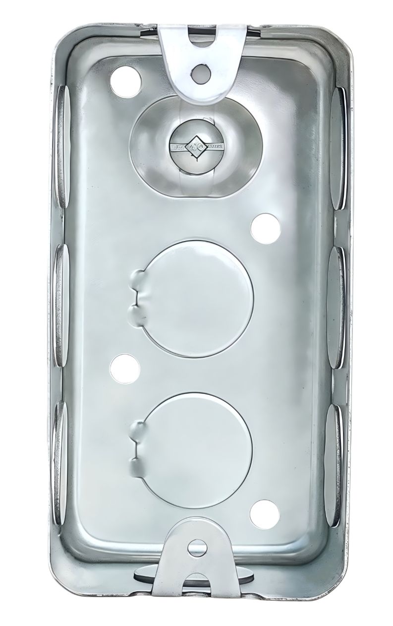 Material: Galvanized Steel, Utility Boxes, with raised ground screw, 21/2" ends KOS, 21/2" bottom KOS, 6*1/2" sides KOS