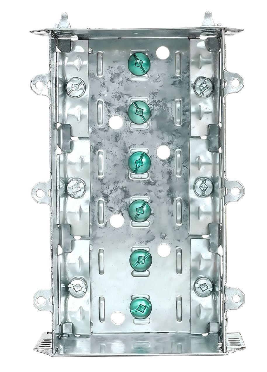 Material: Galvanized Steel, 3-Gang Non-Gangable Device Boxes, P. Tabs