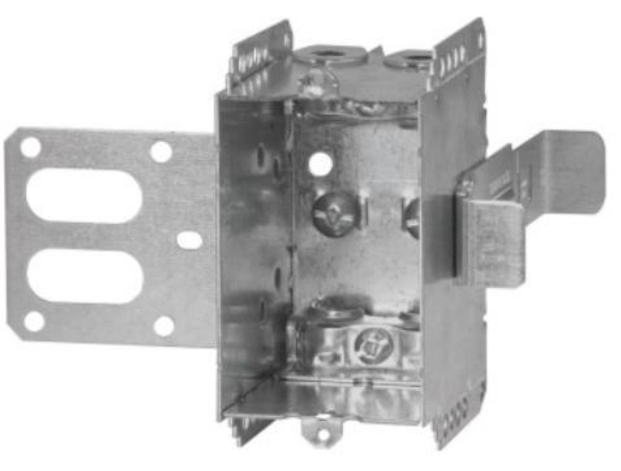 Material: Galvanized Steel, 1-Gang Non-Gangable Device Boxes, “SSX” Bracket