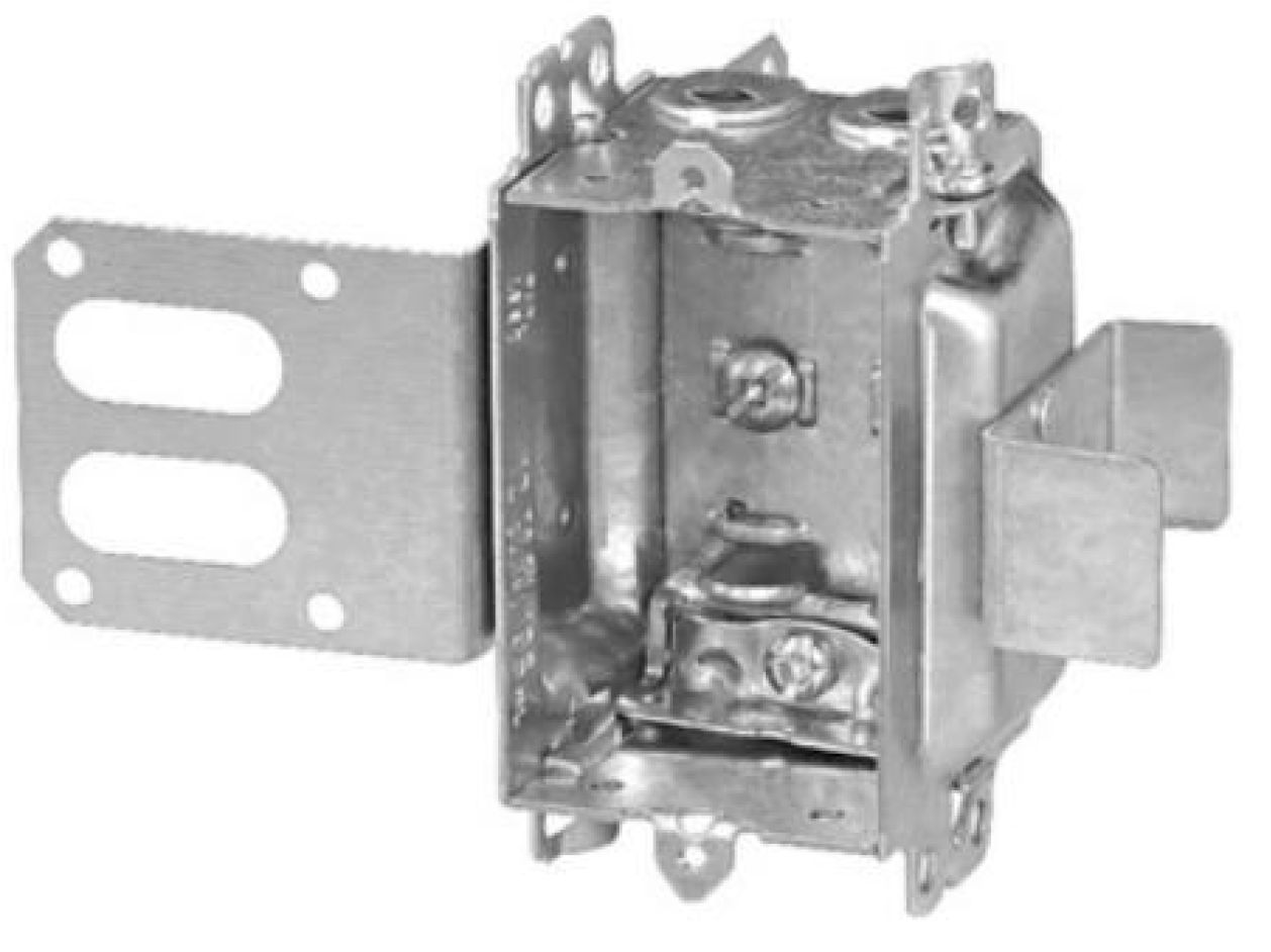 Material: Galvanized Steel, Gangable Device Boxes, “SSX” bracket