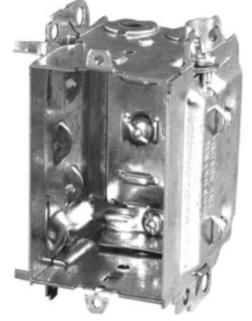 Material: Galvanized Steel, Gangable Device Boxes, P. Tabs