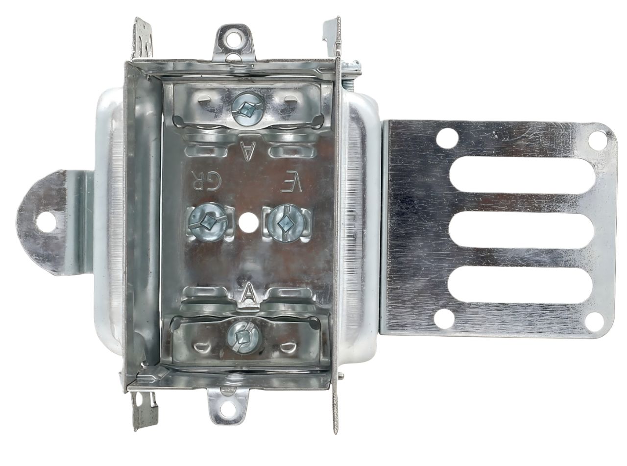 Material: Galvanized Steel, Gangable Device Boxes With Cable Clamps