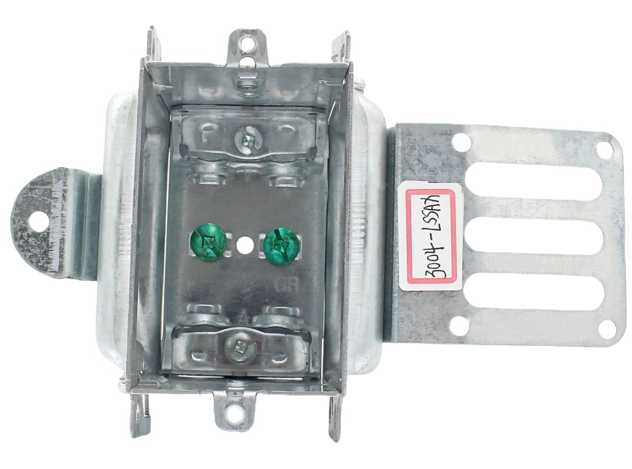 Material: Galvanized Steel, Gangable Device Boxes, “SSX” bracket