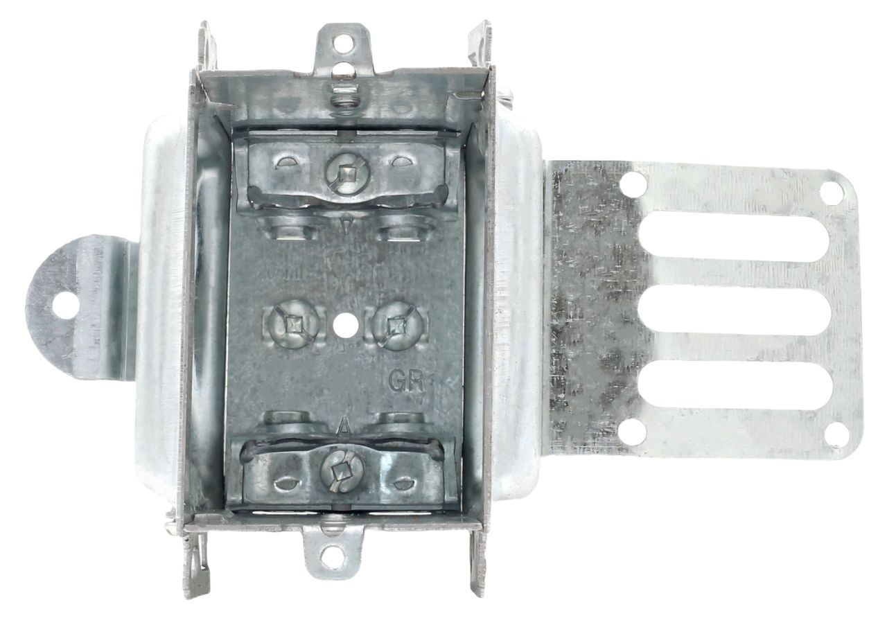 Material: Galvanized Steel, Gangable Device Boxes, “SSX” bracket
