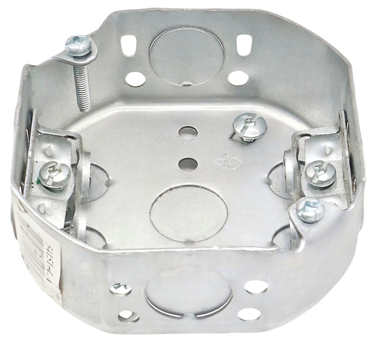 Material: Galvanized Steel, 4” Octagonal Boxes, 21/2” sides KOS, 11/2” bottom KOS