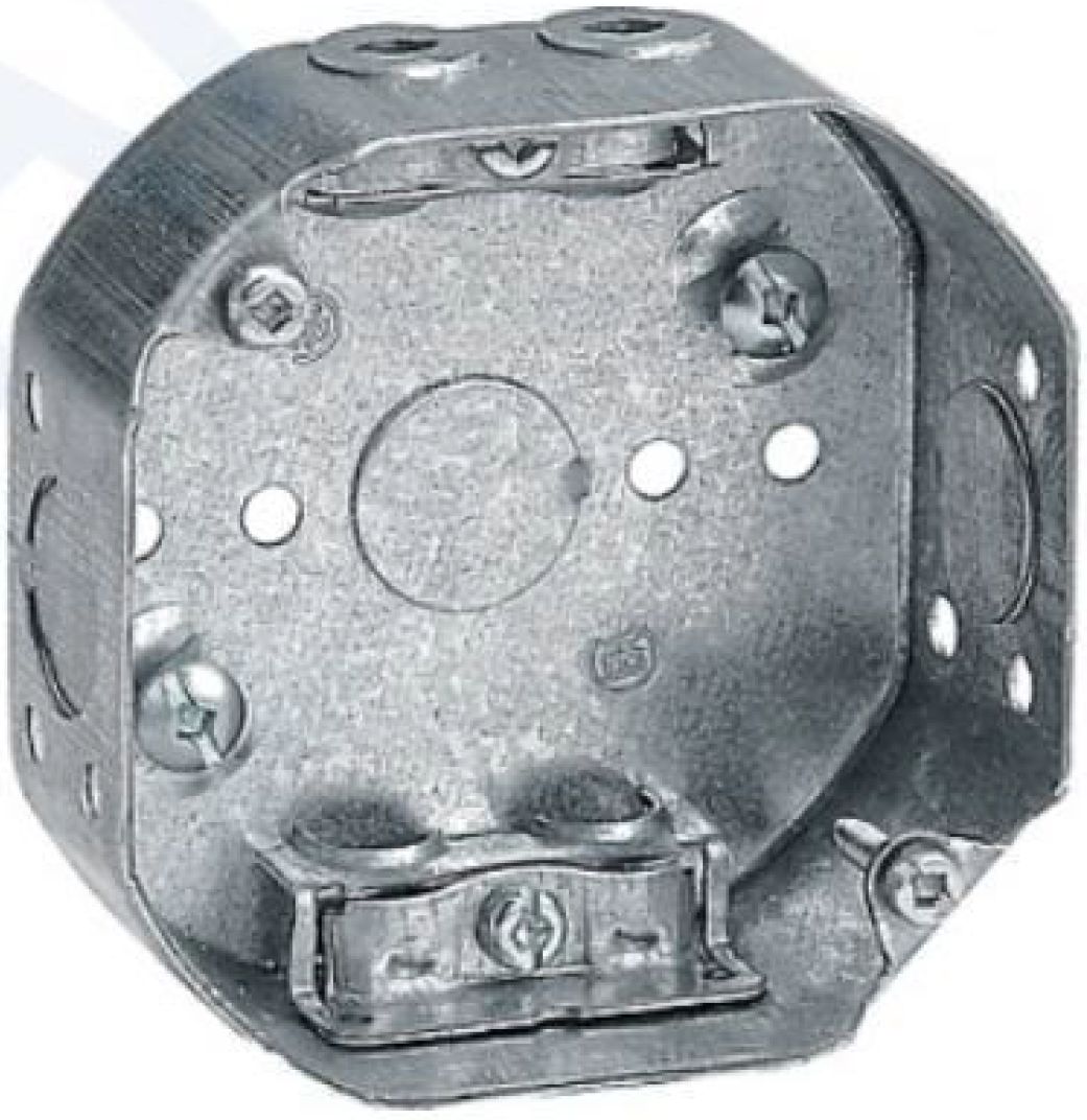 Material: Galvanized Steel, 4” Octagonal Boxes, 21/2” sides KOS, 1 1/2” bottom KOS