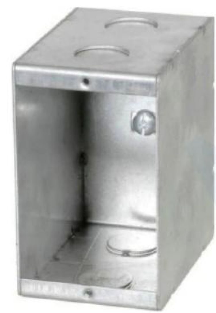 Material: Galvanized Steel, 1-gang 347 Volt Boxes, 4*1/2" ends KOS