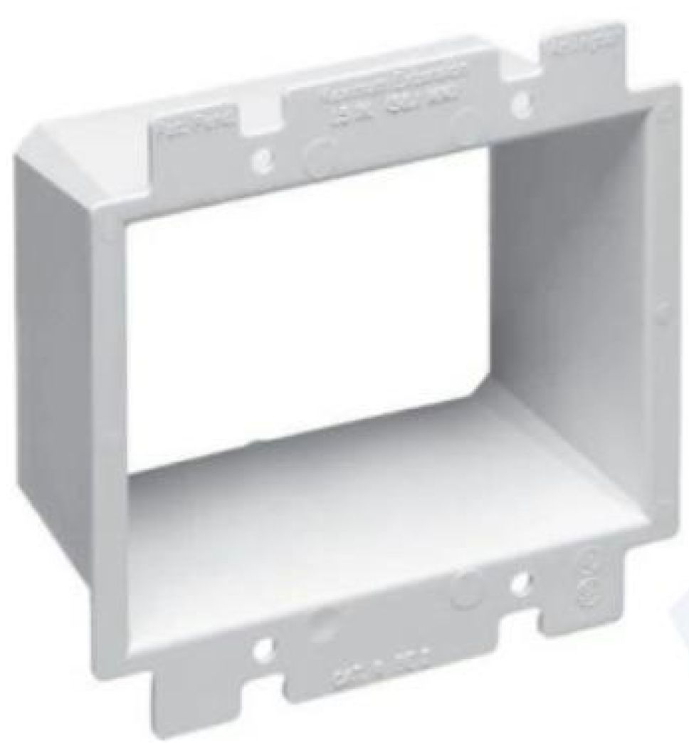 2-Gang, Box Extender White