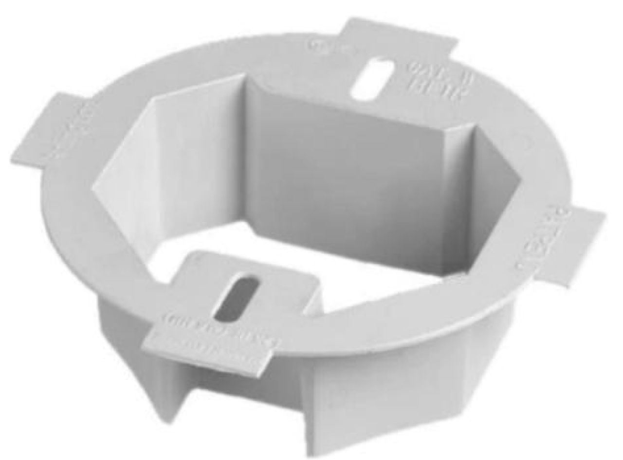 1-Gang, Ceiling Box Extender White