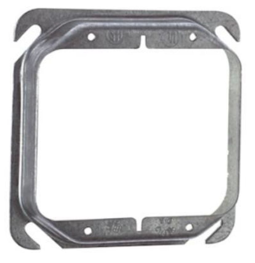 Material: Galvanized Steel, 4” Square Two Device Covers.