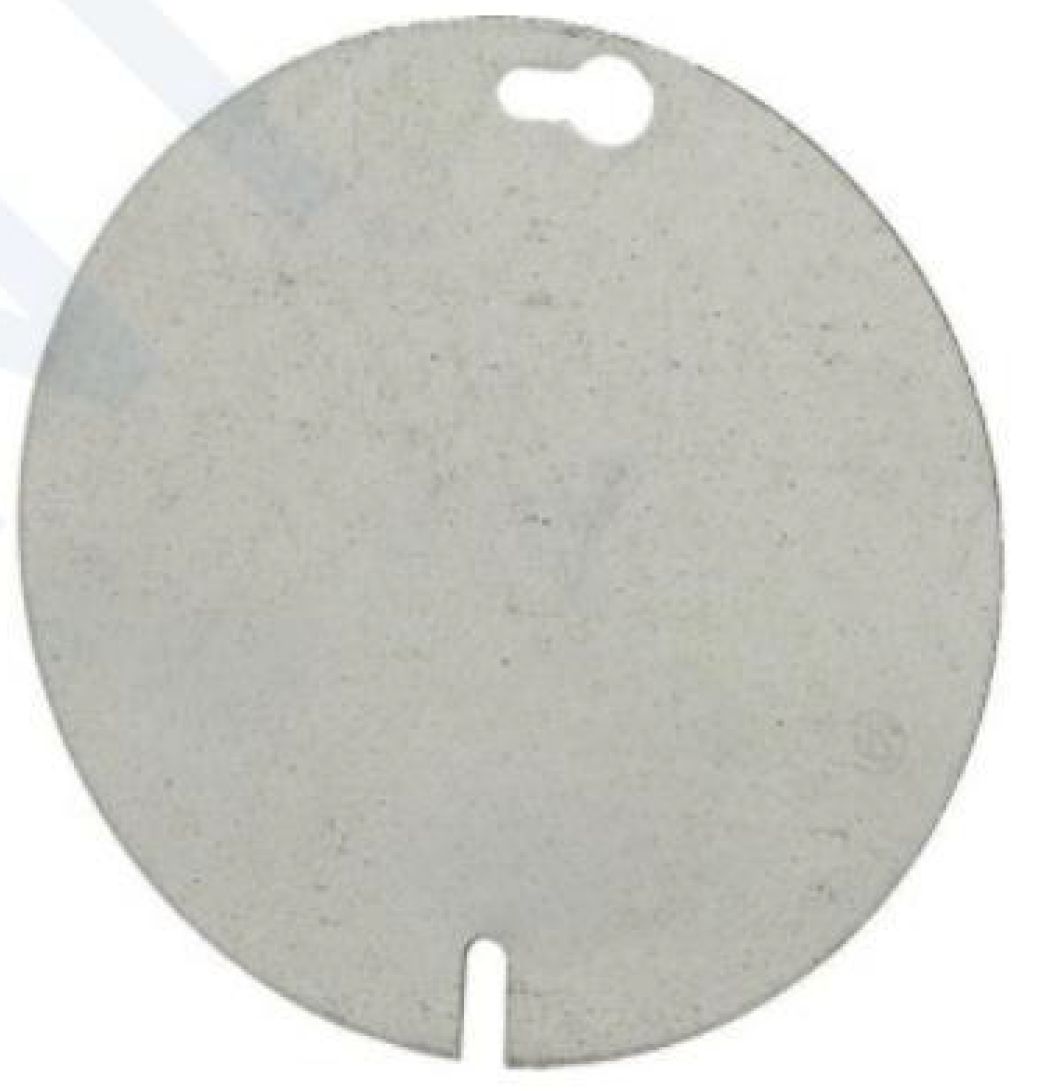 Material: Galvanized Steel, 4” Round Covers, Flat blank