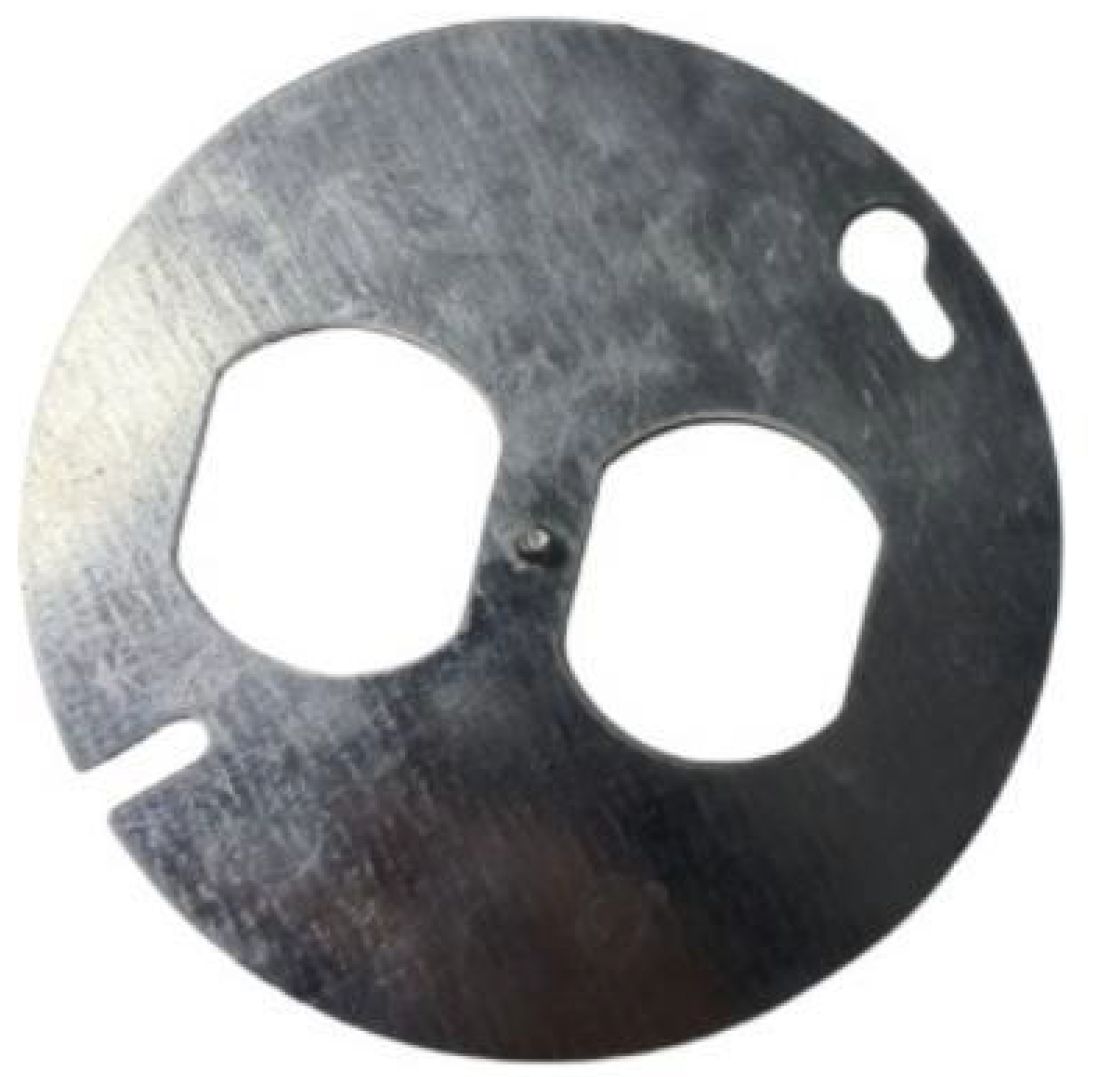 Material: Galvanized Steel, 4” Round Covers, Flat for duplex receptacle