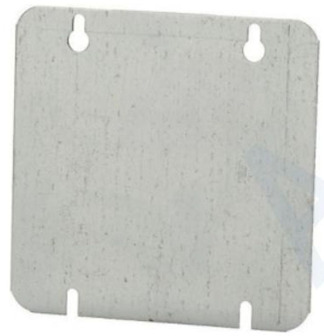 Material: Galvanized Steel, 4-11/16” Flat Covers, Blank
