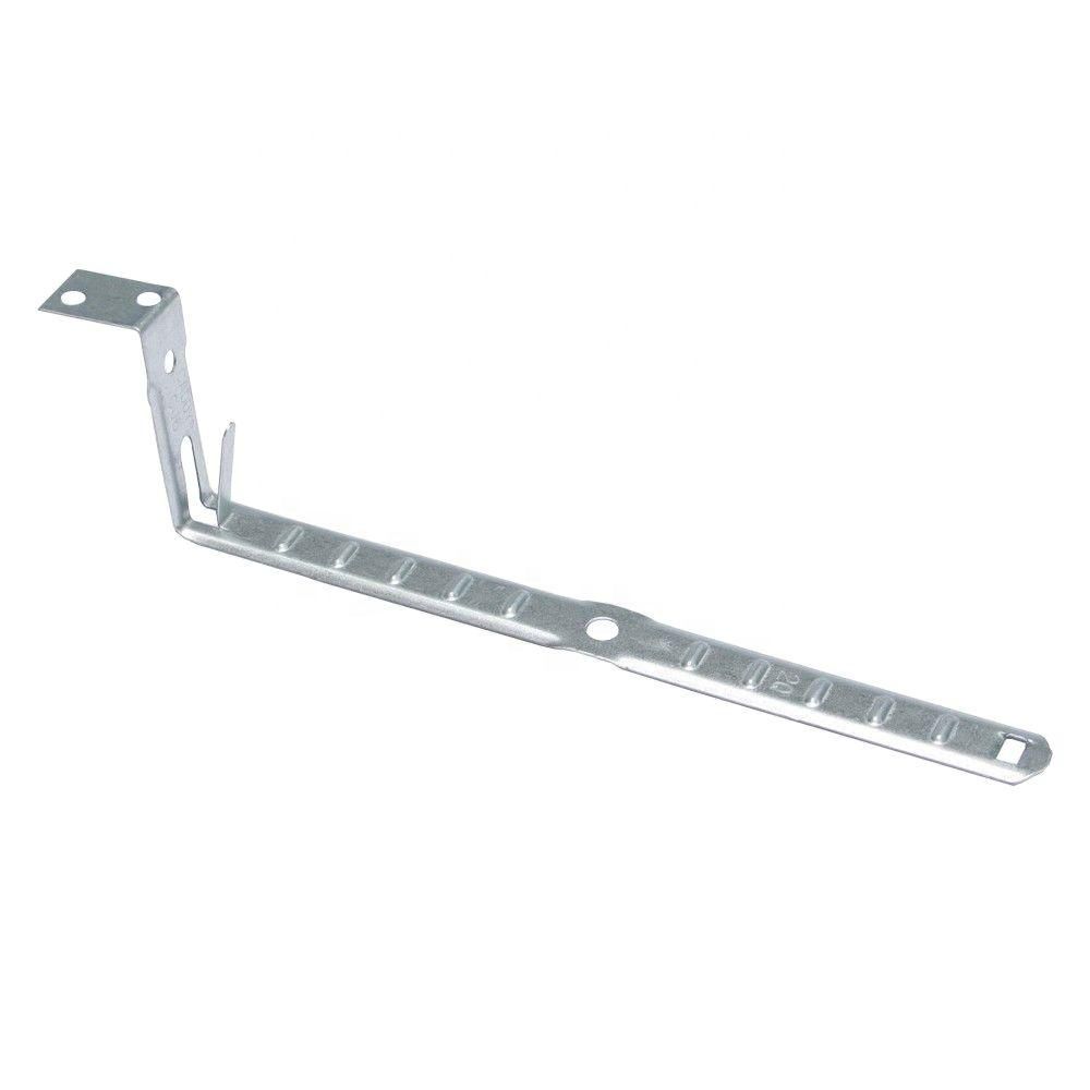 Material: Galvanized Steel, Stud Mounting Cable Support With Locking Tab