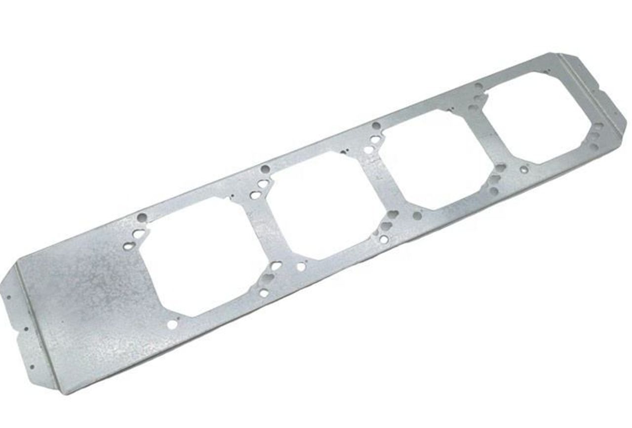 Material: Galvanized Steel, Support Bracket for 24” Stud Spacing, Metallic