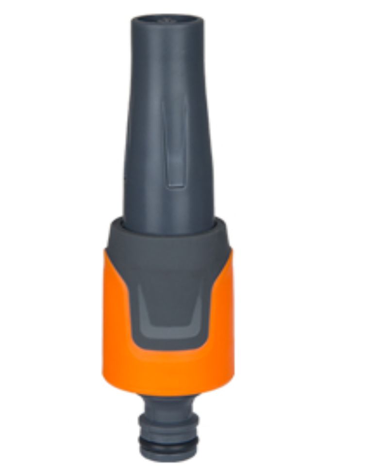 Adjustable hose nozzle soft coated