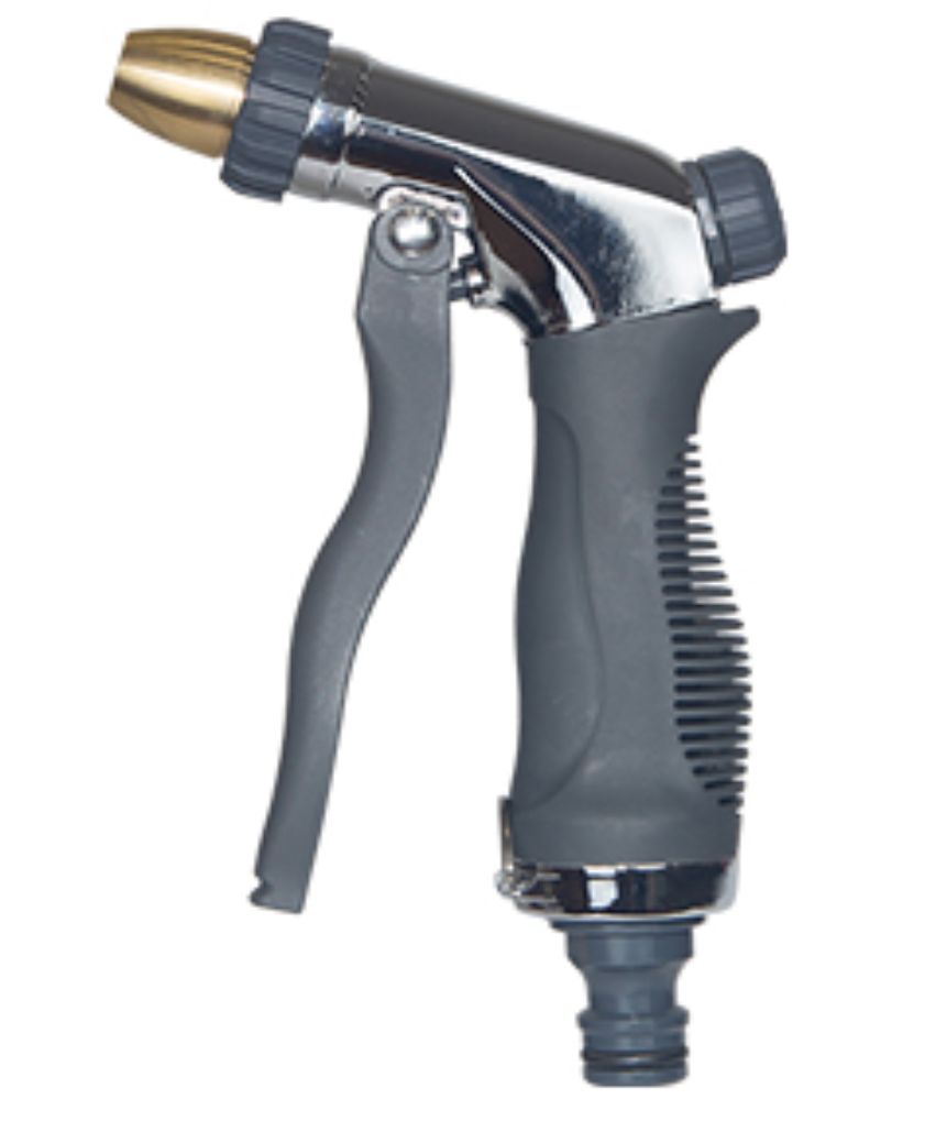 Adjustable metal spray gun chrome plated