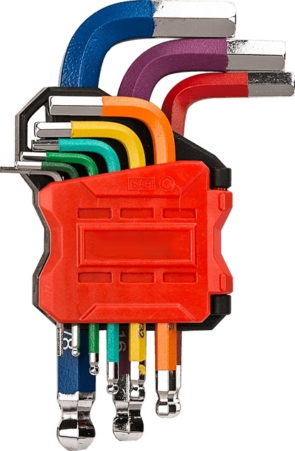 9pcs Short Arm Ball Point Hex Key Set