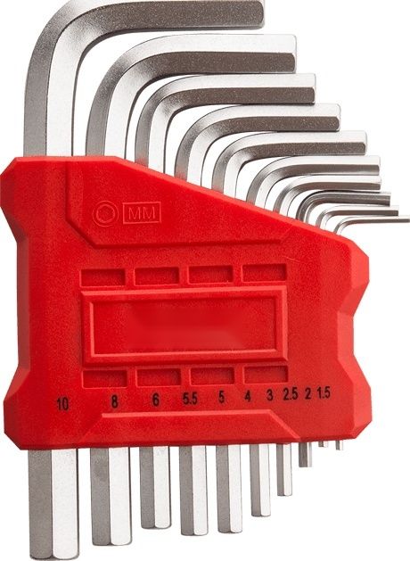 10pcs Short Arm Hex Key Set 74221D1