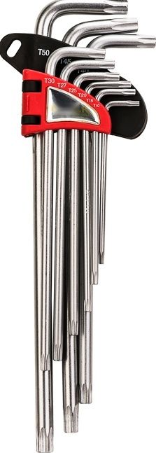 9pcs Long Arm Torx Key Set