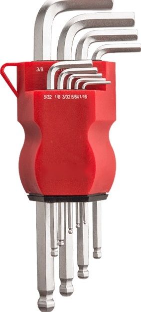 9pcs Long Arm Ball Point Hex Key Set