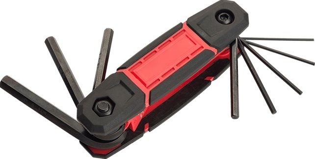 8pc Folding Hex Key Set