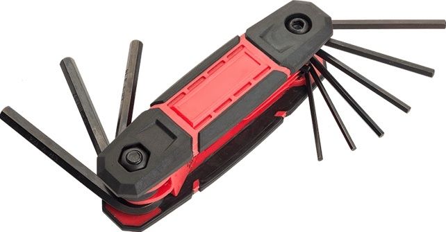 9pc Folding Hex Key Set