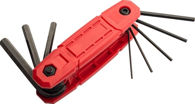 8pc Folding Hex Key Set