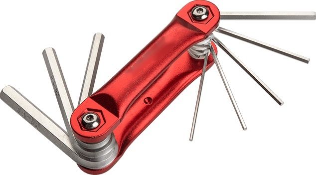 8pcs Aluminium Folding Hex Key Set