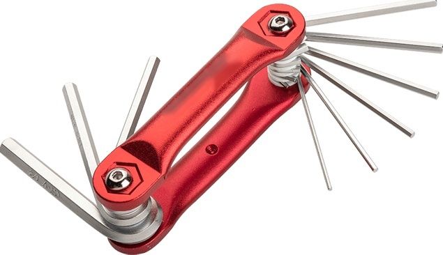 9pcs Aluminium Folding Hex Key Set