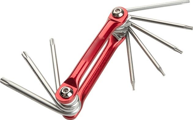 8pcs Aluminium Folding Torx Key Set