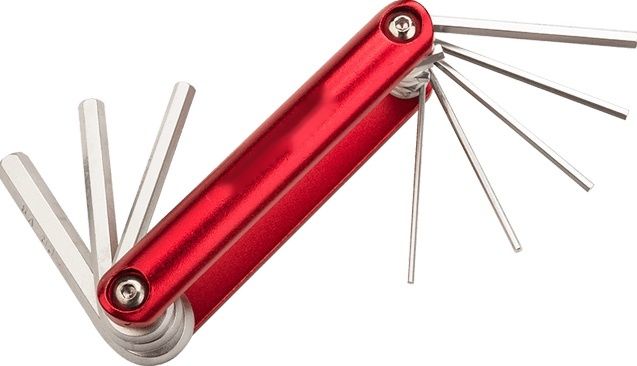 8pcs Aluminium Folding Hex Key Set