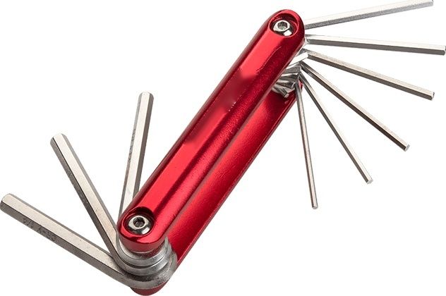 9pcs Aluminium Folding Hex Key Set