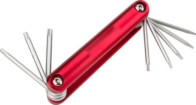 8pcs Aluminium Folding Torx Key Set